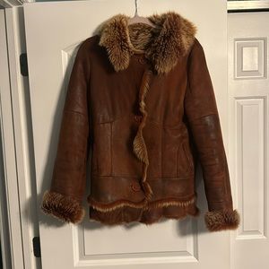 Real leather European jacket